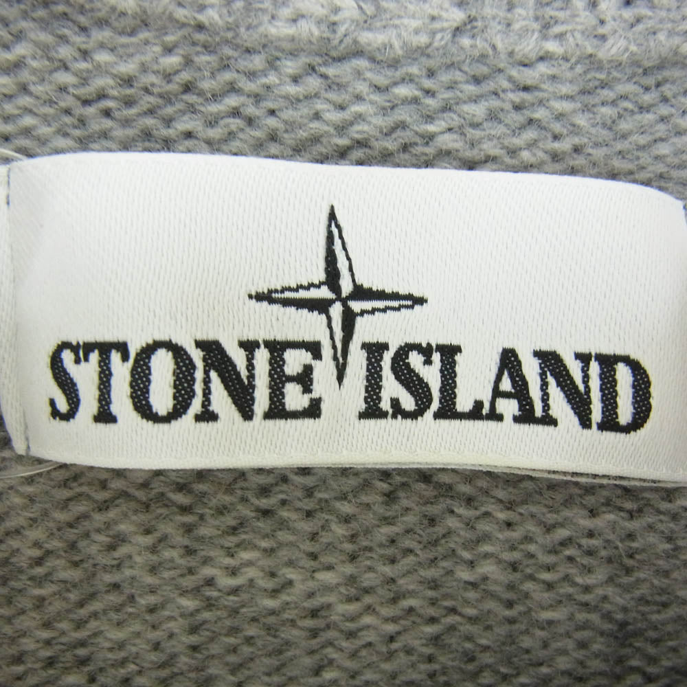 STONE ISLAND ストーンアイランド 19AW 7115552A3 ロゴワッペン クルーネックニット グレー系 M【中古】