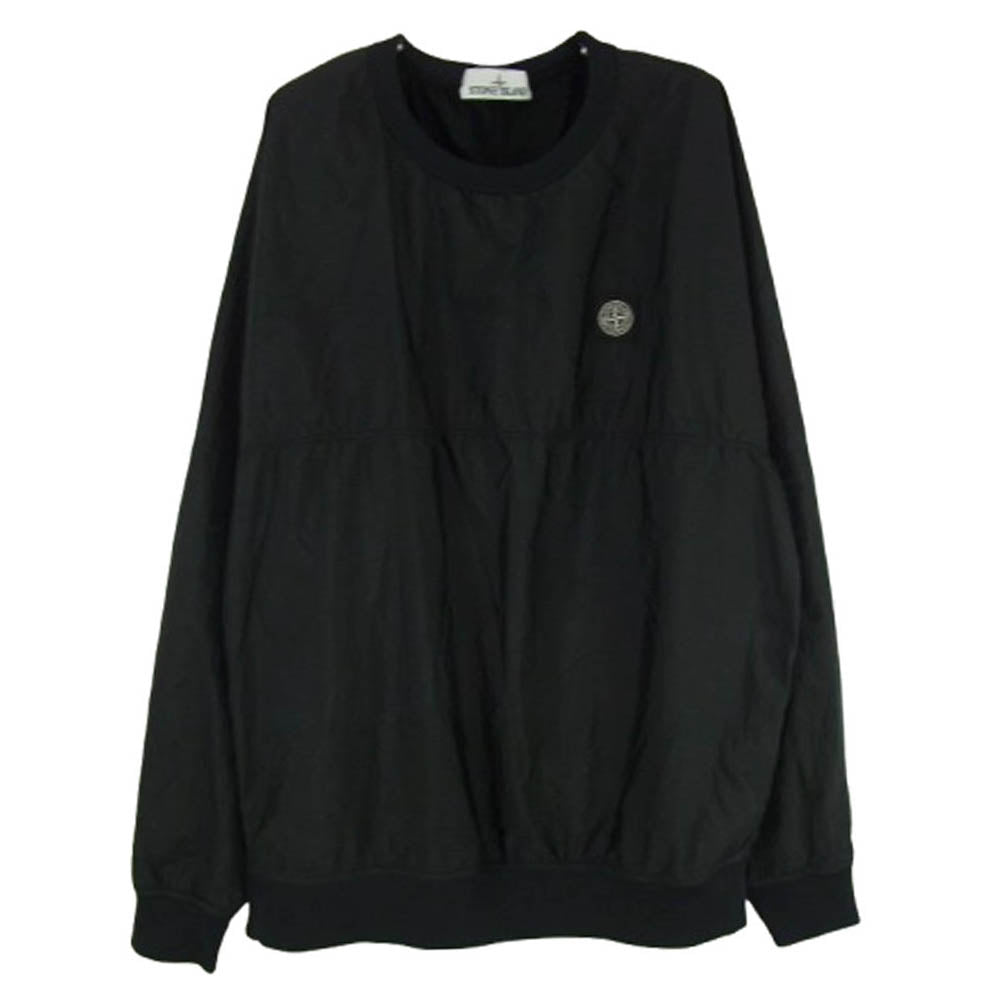 STONE ISLAND ストーンアイランド 711563036 Nylon Metal Watro Sweat ロゴ刺繍 ナイロン スウェット トレーナー ブラック系 M【中古】