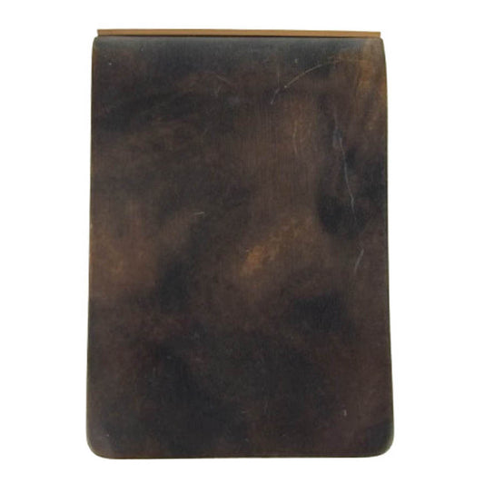 プロッター オンラインショップ限定 ムラ染めコードバン 3穴リングレザーバインダー ブラック系【中古】