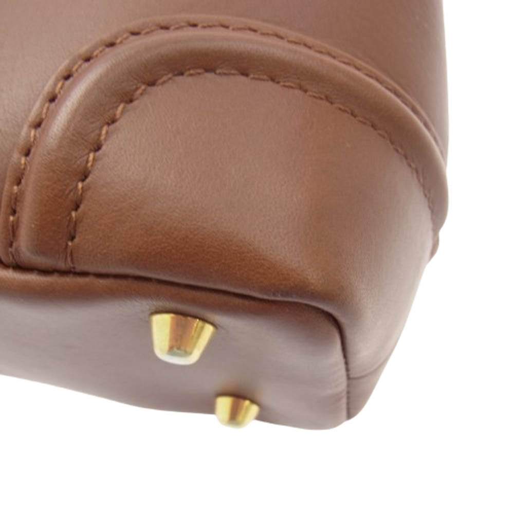 Five Woods ファイブウッズ ミニダレスバッグ PLATEAU プラトウ ハンドバッグ ブラウン系【中古】