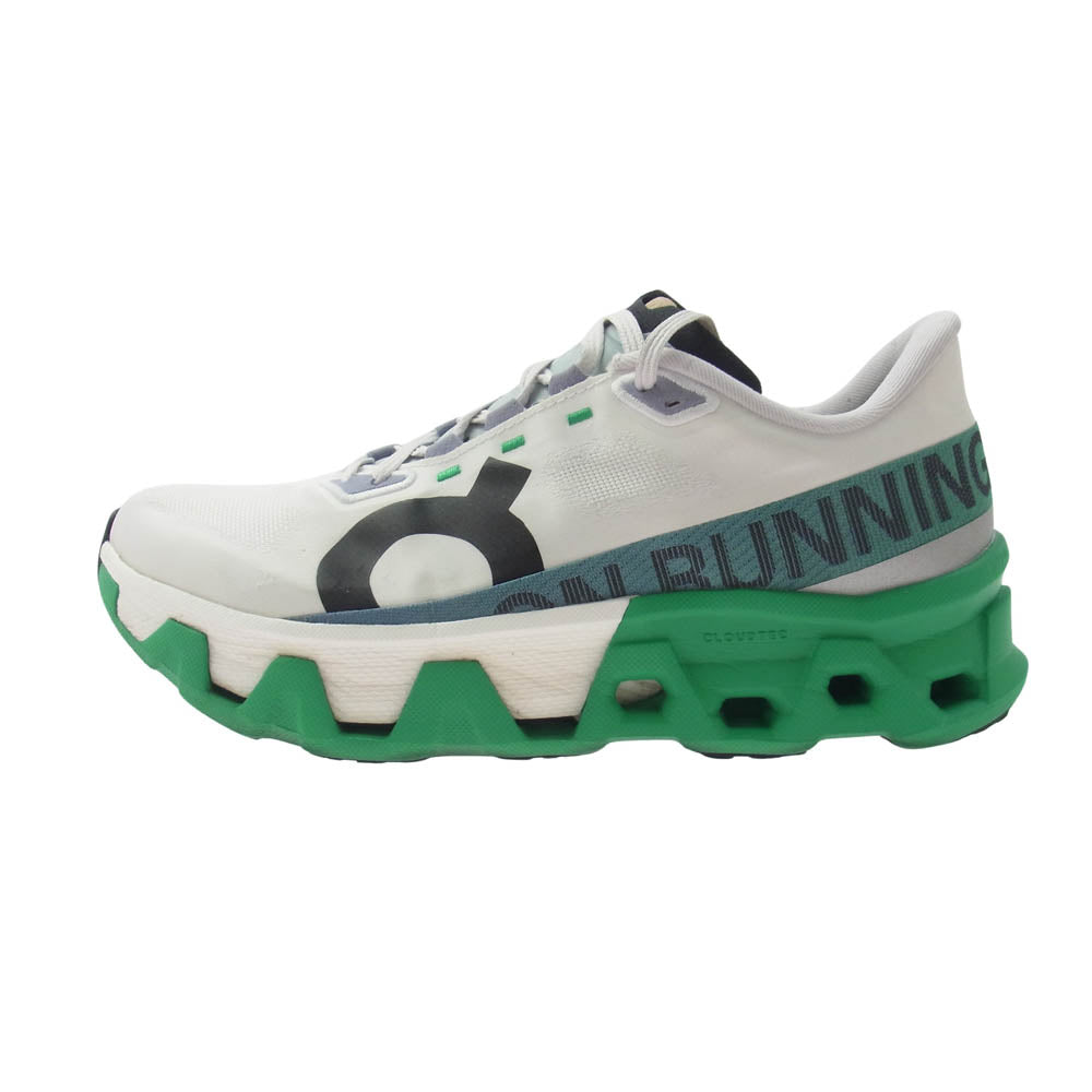 ON オン CLOUD MONSTER HYPER クラウド モンスター ハイパー ランニングシューズ スニーカー ホワイト系 グリーン系 26cm【中古】