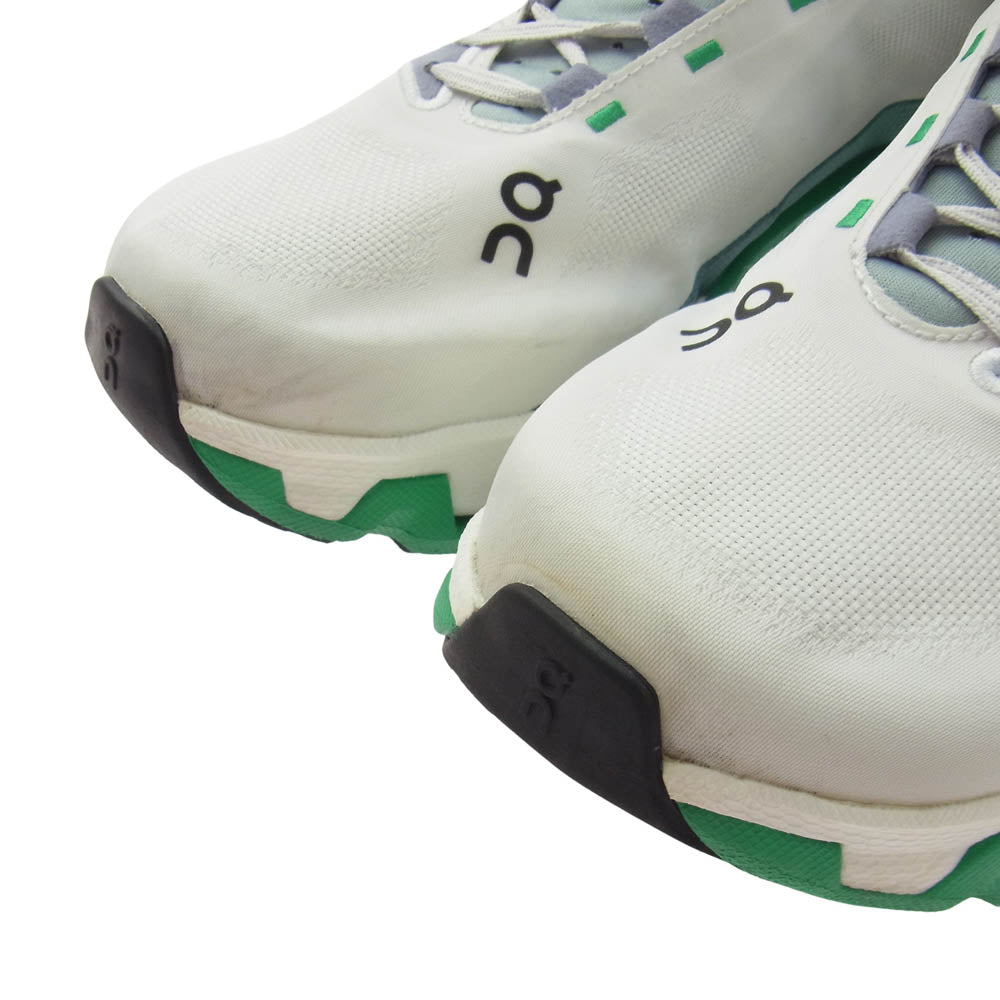 ON オン CLOUD MONSTER HYPER クラウド モンスター ハイパー ランニングシューズ スニーカー ホワイト系 グリーン系 26cm【中古】