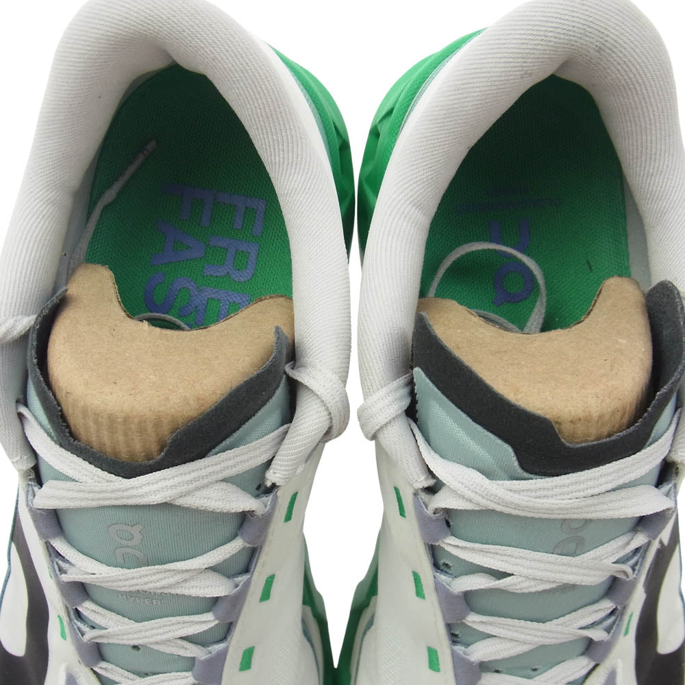 ON オン CLOUD MONSTER HYPER クラウド モンスター ハイパー ランニングシューズ スニーカー ホワイト系 グリーン系 26cm【中古】
