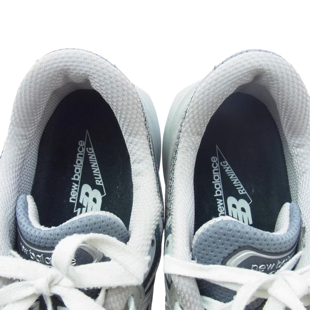 NEW BALANCE ニューバランス M990GL6 USA製 スエード メッシュ ローカット スニーカー グレー系 26.5cm【中古】