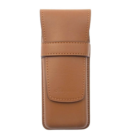 SOMES SADDLE ソメスサドル レザーフラップ ペンケース ブラウン系【極上美品】【中古】