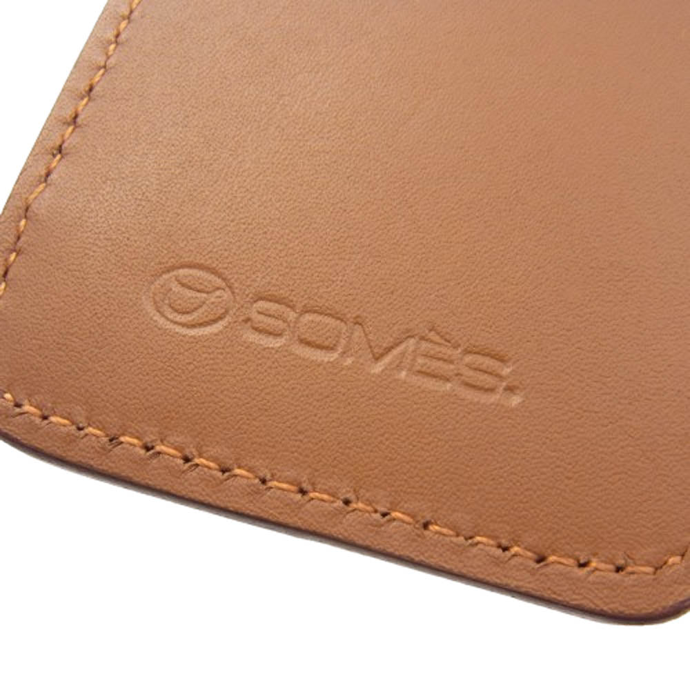 SOMES SADDLE ソメスサドル レザーフラップ ペンケース ブラウン系【極上美品】【中古】