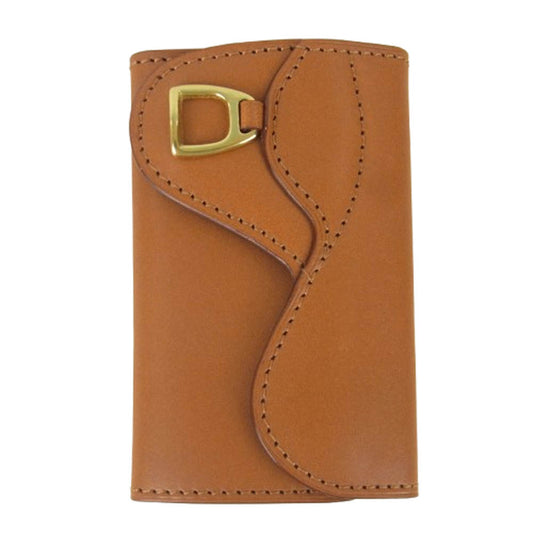 鞄いたがき 6連 レザー キーケース ブラウン系【極上美品】【中古】