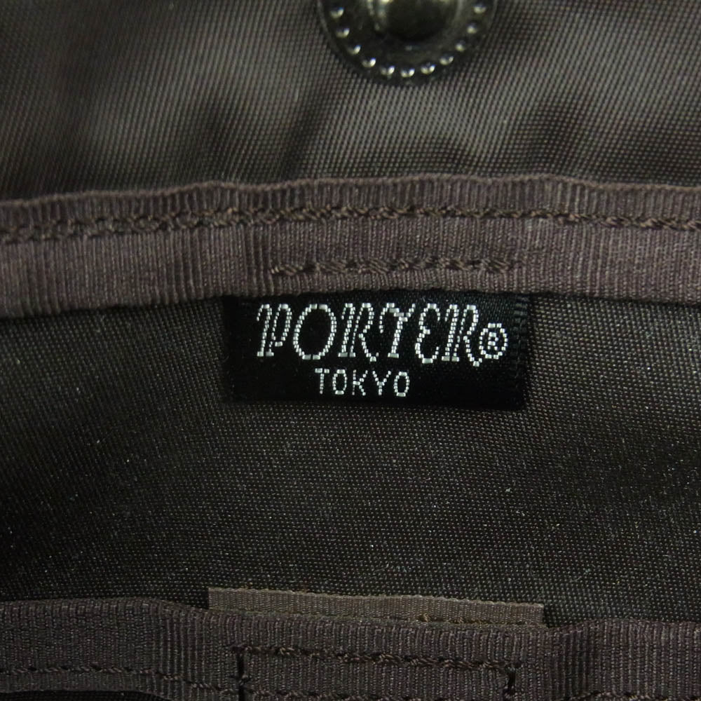 PORTER ポーター 100%chocolate cafe チョコレートカフェ トートバッグ ハンドバッグ ブラウン系【中古】