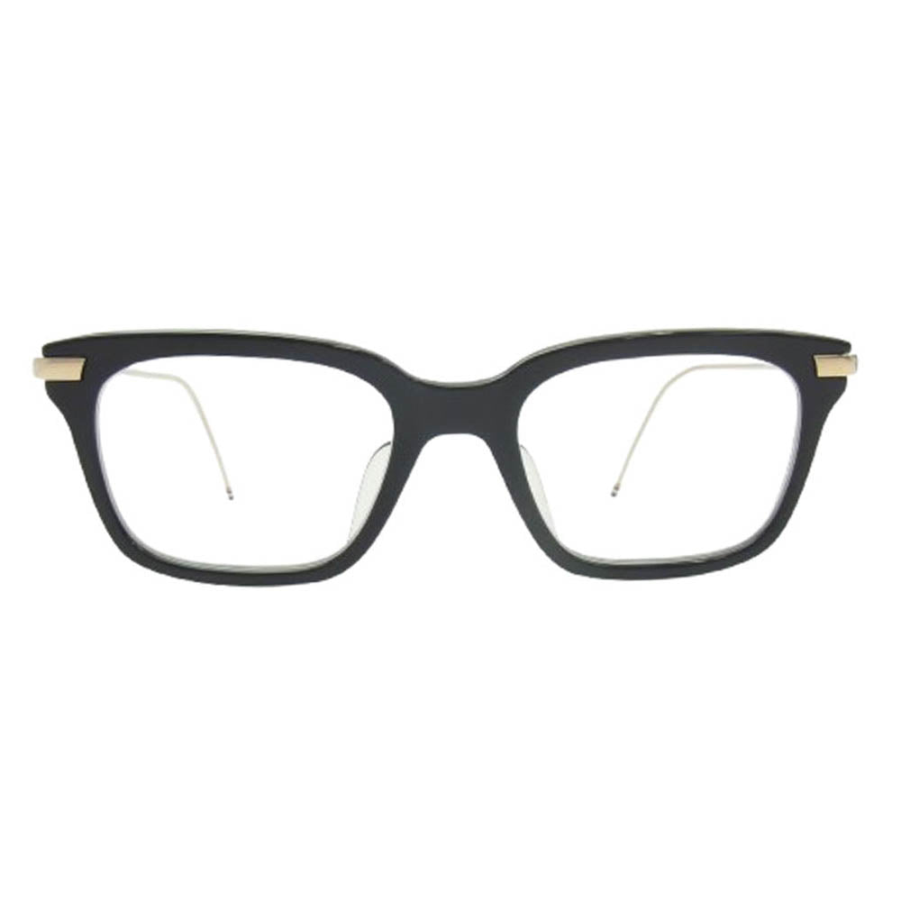 THOM BROWNE トムブラウン TB-701 12K GOLD METAL 度入り 眼鏡 アイウェア メガネ ブラック系 ゴールド系 49□19-150【中古】