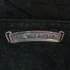 CHROME HEARTS クロムハーツ（原本無） JEAN STRTLG FBRC レザー スターパッチ クロスボールボタン スクロールラベル ストレート デニムパンツ 38inch 38インチ ブラック系 38【中古】
