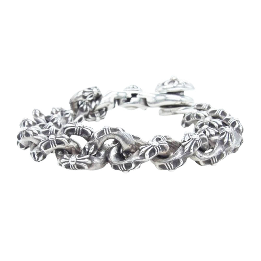 CHROME HEARTS クロムハーツ（原本無） EX FNCY CHN 14LINK エクストラファンシーチェーン クリップ ブレスレット 14リンク シルバー系【中古】