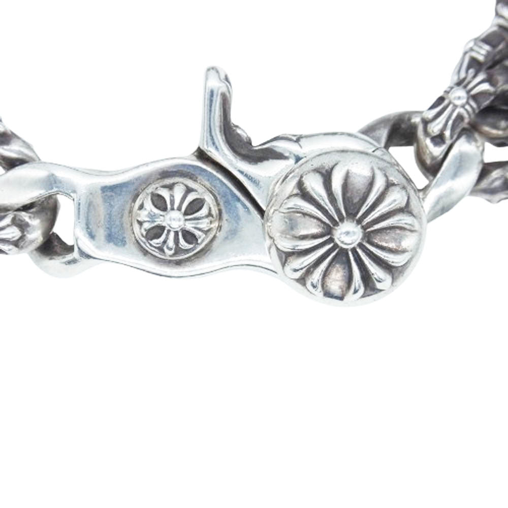 CHROME HEARTS クロムハーツ（原本無） EX FNCY CHN 14LINK エクストラファンシーチェーン クリップ ブレスレット 14リンク シルバー系【中古】