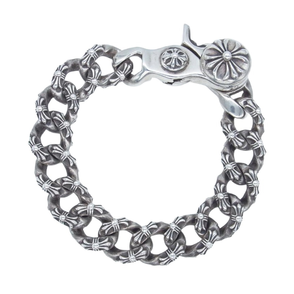 CHROME HEARTS クロムハーツ（原本無） EX FNCY CHN 14LINK エクストラファンシーチェーン クリップ ブレスレット 14リンク シルバー系【中古】