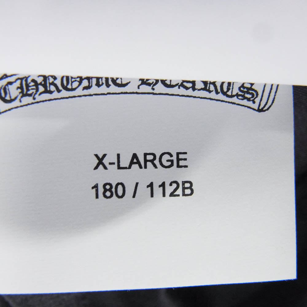 CHROME HEARTS クロムハーツ（原本無） CLASSIC JEAN LTHR 袖フローラルクロス クロスボール バックフレアニー クラシックジーン レザー ジャケット Size：XL ブラック系 XL【中古】