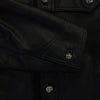 CHROME HEARTS クロムハーツ（原本無） CLASSIC JEAN LTHR 袖フローラルクロス クロスボール バックフレアニー クラシックジーン レザー ジャケット Size：XL ブラック系 XL【中古】