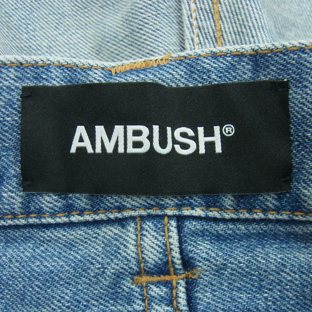 AMBUSH アンブッシュ 12112458 インサイドアウト デニム パンツ インディゴブルー系 1【中古】