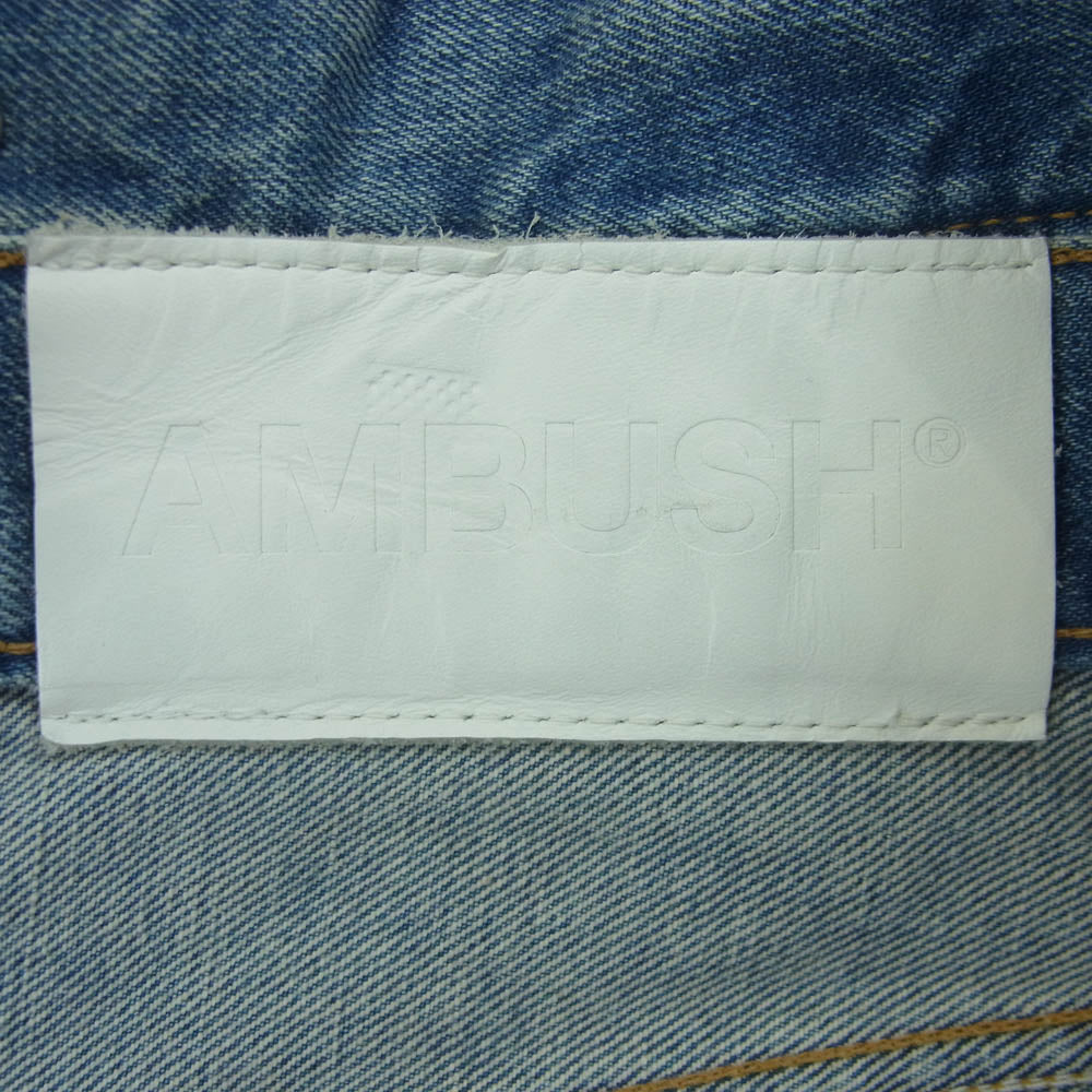 AMBUSH アンブッシュ 12112458 インサイドアウト デニム パンツ インディゴブルー系 1【中古】