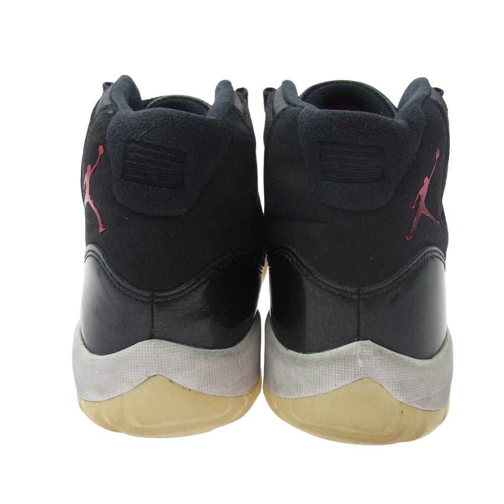 NIKE ナイキ 378037-002 2015年製 AIR JORDAN 11 RETRO AJ11 エアジョーダン11 レトロ スニーカー ブラック系 28cm【中古】
