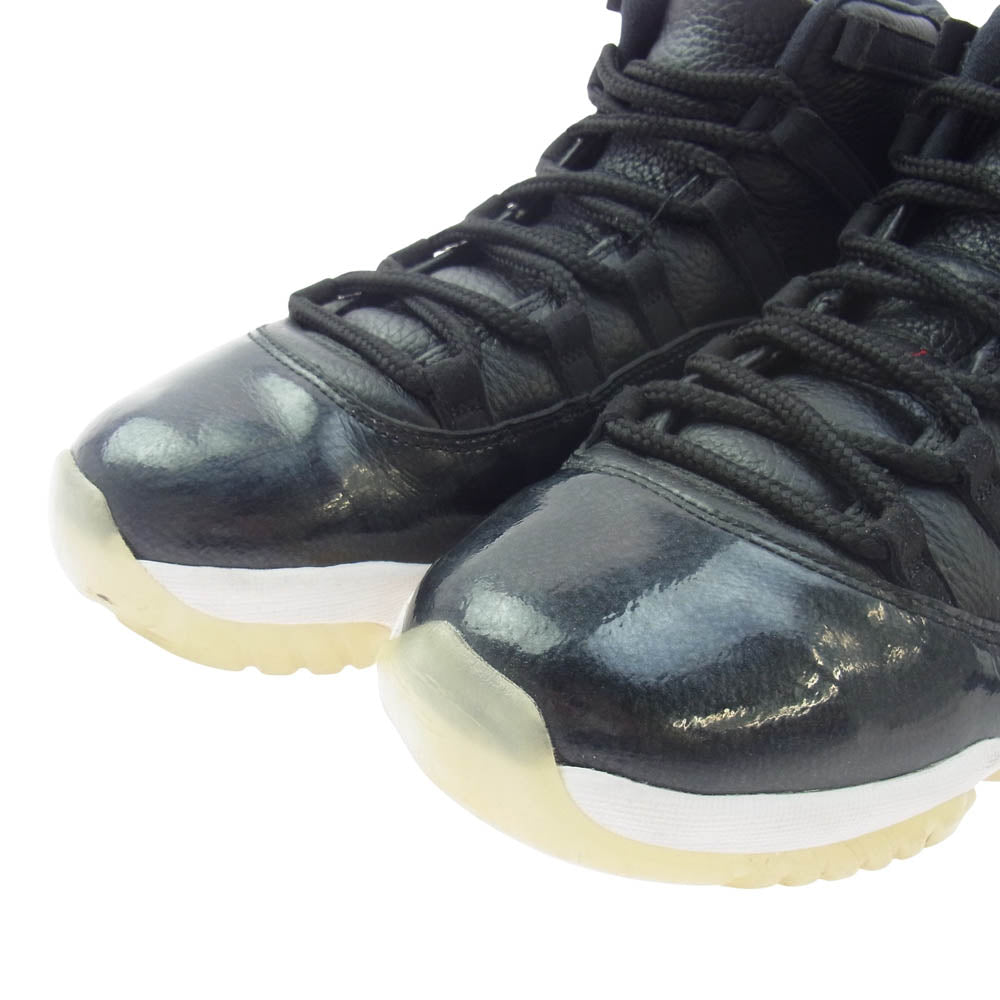 NIKE ナイキ 378037-002 2015年製 AIR JORDAN 11 RETRO AJ11 エアジョーダン11 レトロ スニーカー ブラック系 28cm【中古】