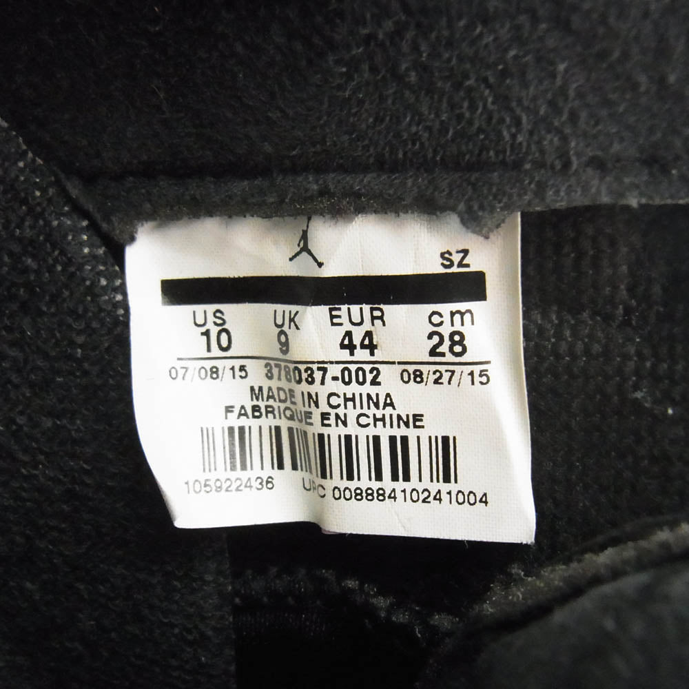 NIKE ナイキ 378037-002 2015年製 AIR JORDAN 11 RETRO AJ11 エアジョーダン11 レトロ スニーカー ブラック系 28cm【中古】