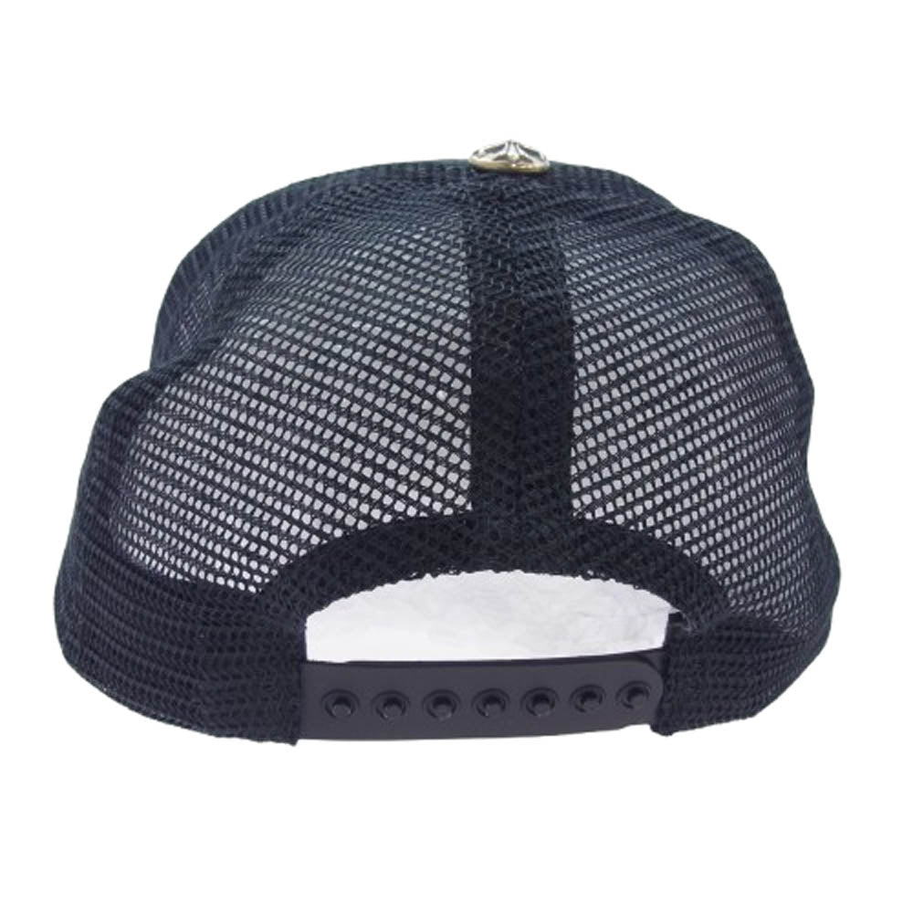 CHROME HEARTS クロムハーツ（原本無） TRUCKER CAP クロスボール CHロゴパッチ メッシュ トラッカー キャップ 帽子 ブラック系【中古】