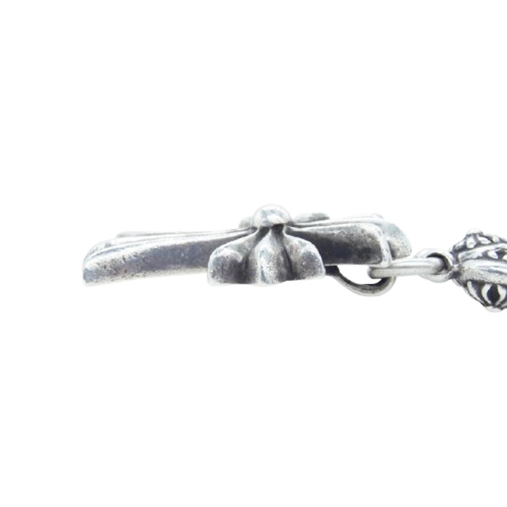 CHROME HEARTS クロムハーツ（原本無） #1 CRSBL CHN SML CH CRS クロスボールチェーン スモールCHクロス ネックレス 20インチ シルバー系【中古】