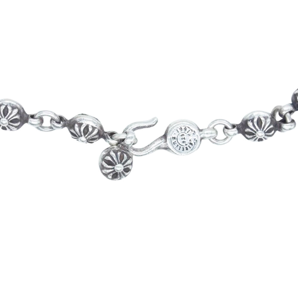 CHROME HEARTS クロムハーツ（原本無） #1 CRSBL CHN SML CH CRS クロスボールチェーン スモールCHクロス ネックレス 20インチ シルバー系【中古】