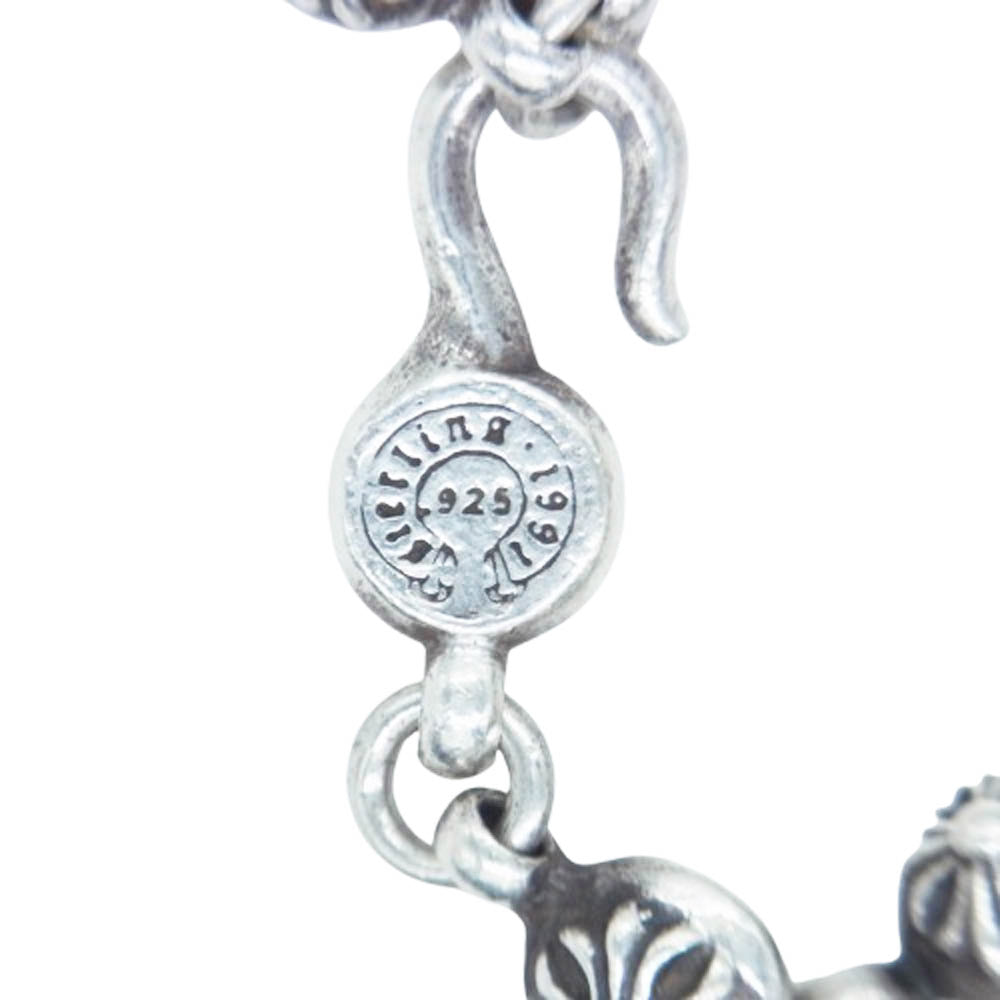 CHROME HEARTS クロムハーツ（原本無） #1 CRSBL CHN SML CH CRS クロスボールチェーン スモールCHクロス ネックレス 20インチ シルバー系【中古】