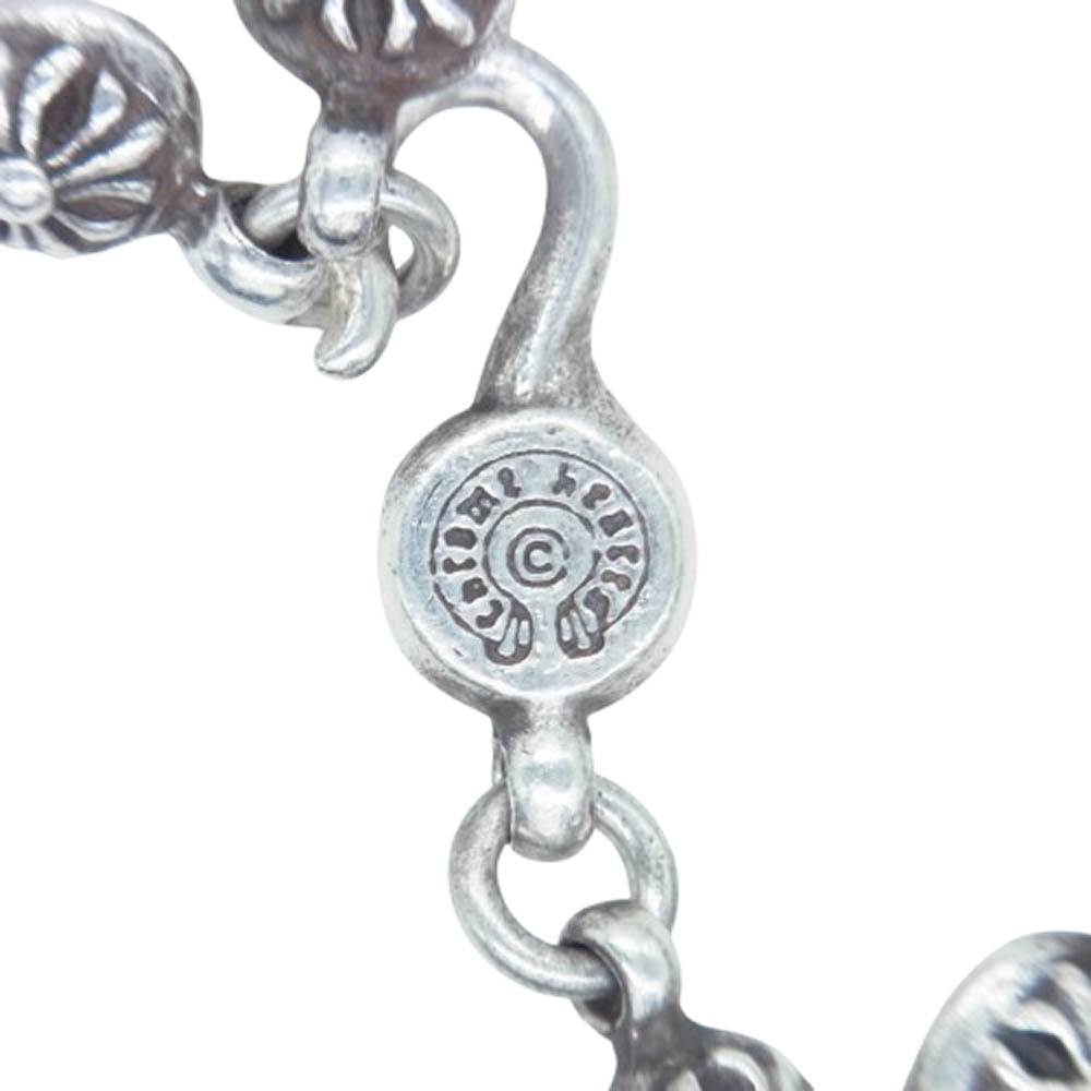 CHROME HEARTS クロムハーツ（原本無） #1 CRSBL CHN SML CH CRS クロスボールチェーン スモールCHクロス ネックレス 20インチ シルバー系【中古】