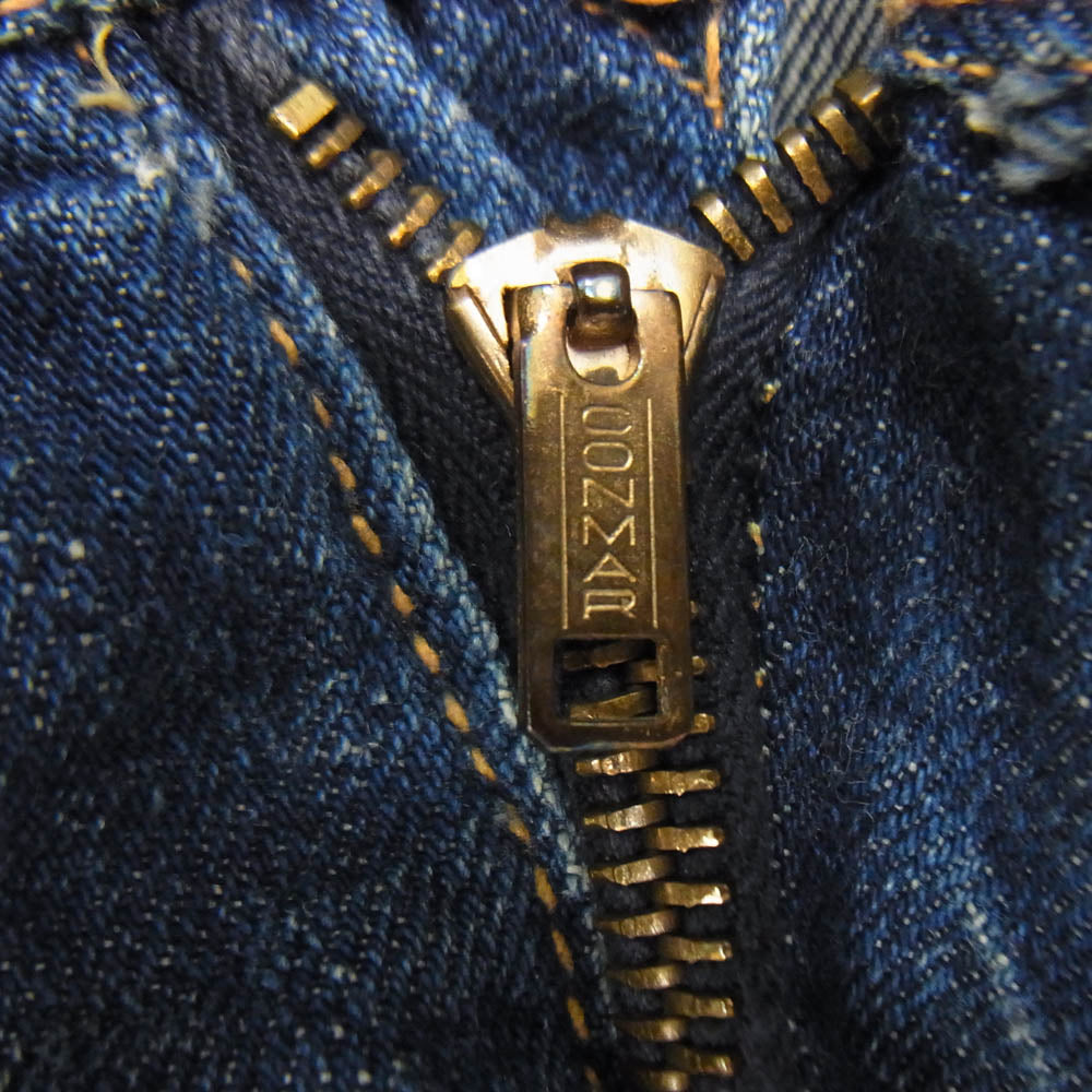 Levi's リーバイス 50s 701XX 片爪コンマ―ジップ 両面タブ ボタン裏ツメ刻 c印 センターループ デニム パンツ インディゴブルー系【中古】