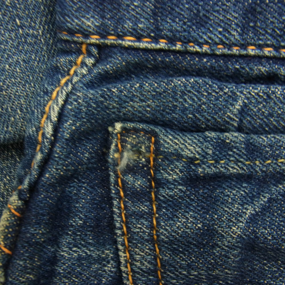 Levi's リーバイス 50s 701XX 片爪コンマ―ジップ 両面タブ ボタン裏ツメ刻 c印 センターループ デニム パンツ インディゴブルー系【中古】
