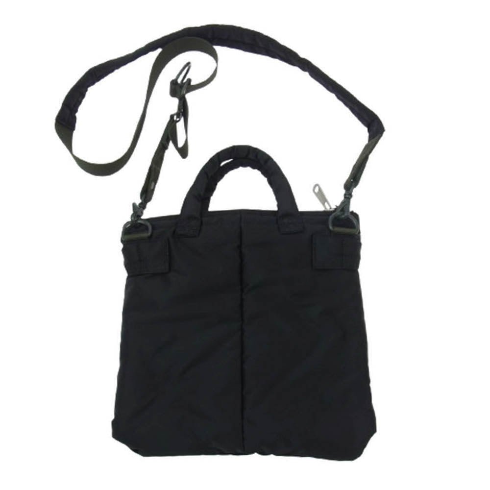 PORTER ポーター PX TANKER 2WAY HELMET BAG S タンカー ヘルメットバッグ ショルダーバッグ スモール ブラック系【美品】【中古】