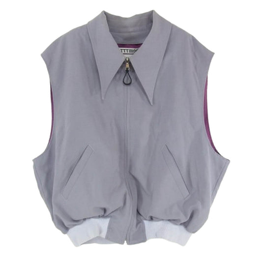 ティー 18AW 18AW-JK-007 Liner docking vest ジップアップ ベスト グレー系 L【中古】