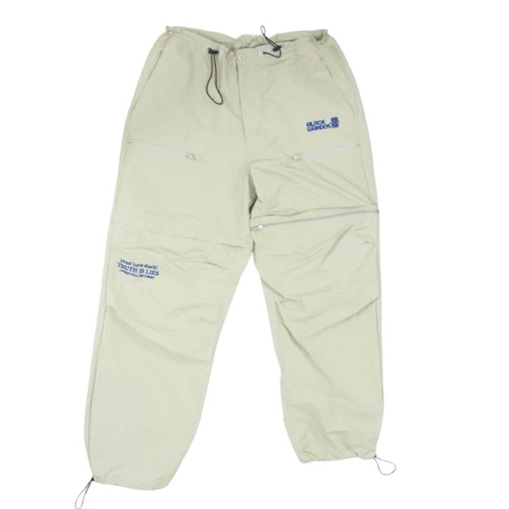 ブラック ウィドー 24SS 24SS-PA01 2WAY NYLON PANTS ロゴ刺繍 ナイロンパンツ ベージュ系 L【中古】