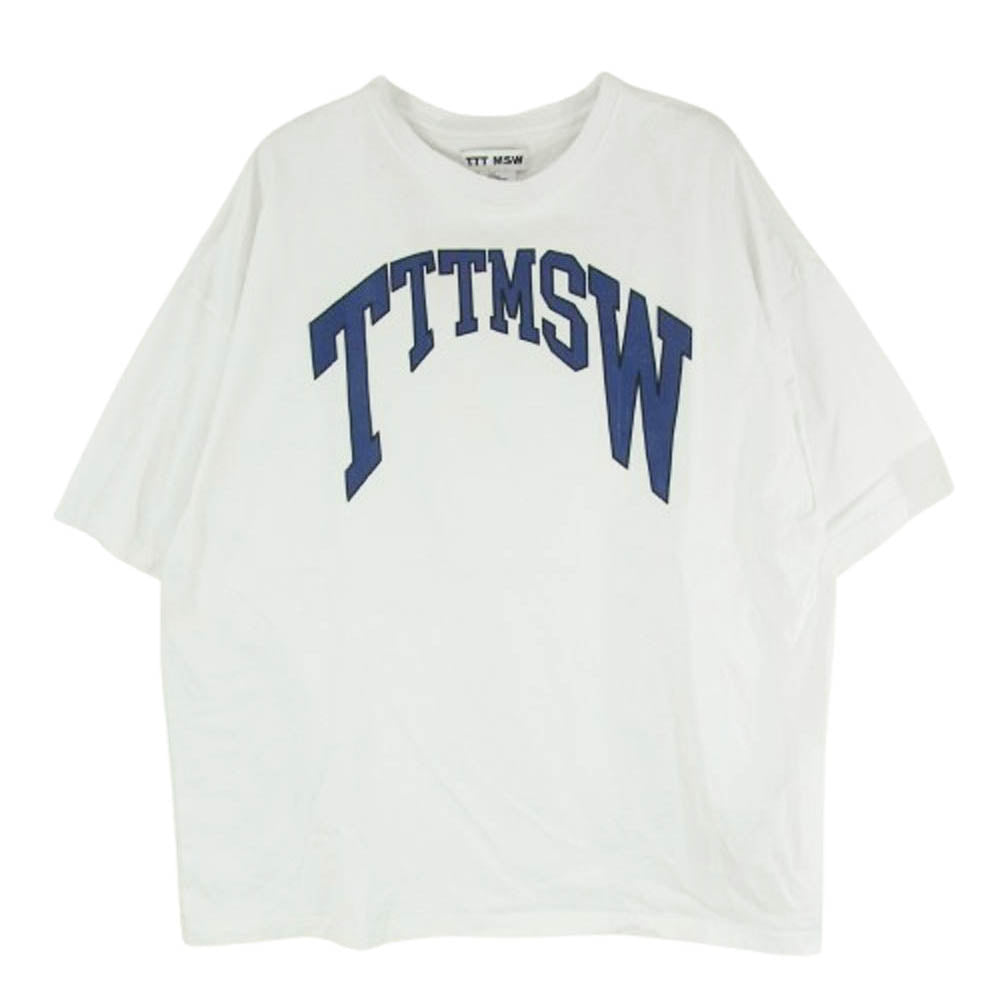 ティー 24AW TTT-CT06 College logo tee カレッジロゴ Tシャツ 半袖カットソー ホワイト系 L【中古】