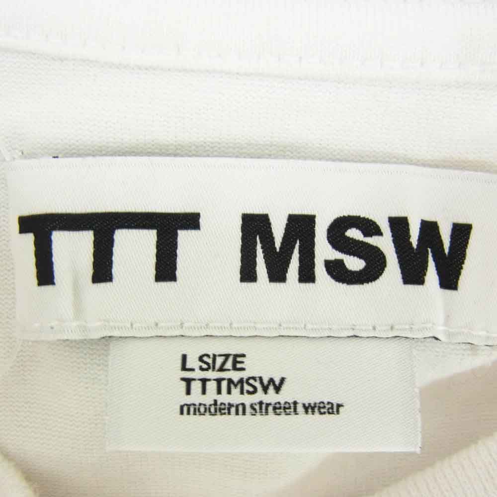 ティー 24AW TTT-CT06 College logo tee カレッジロゴ Tシャツ 半袖カットソー ホワイト系 L【中古】