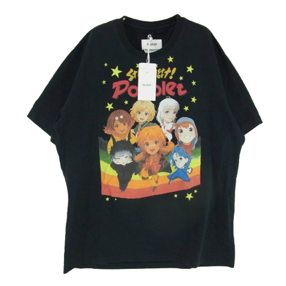 doublet ダブレット 25SS 25SS82LC05 LES COUREURS HOMME別注 IDOL PRINT T-SHIRT アイドル プリント Tシャツ 半袖カットソー ブラック系 M【新古品】【未使用】【中古】