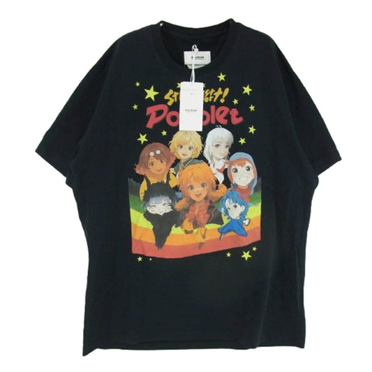 doublet ダブレット 25SS 25SS82LC05 LES COUREURS HOMME別注 IDOL PRINT T-SHIRT アイドル プリント Tシャツ 半袖カットソー ブラック系 M【新古品】【未使用】【中古】