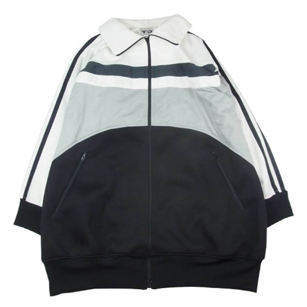 Y-3 Yohji Yamamoto ワイスリー ヨウジヤマモト 19AW FJ0330 Oversized Varsity Track top オーバーサイズ ヴァ―シティ トラックジャケット ブラック系 S【中古】