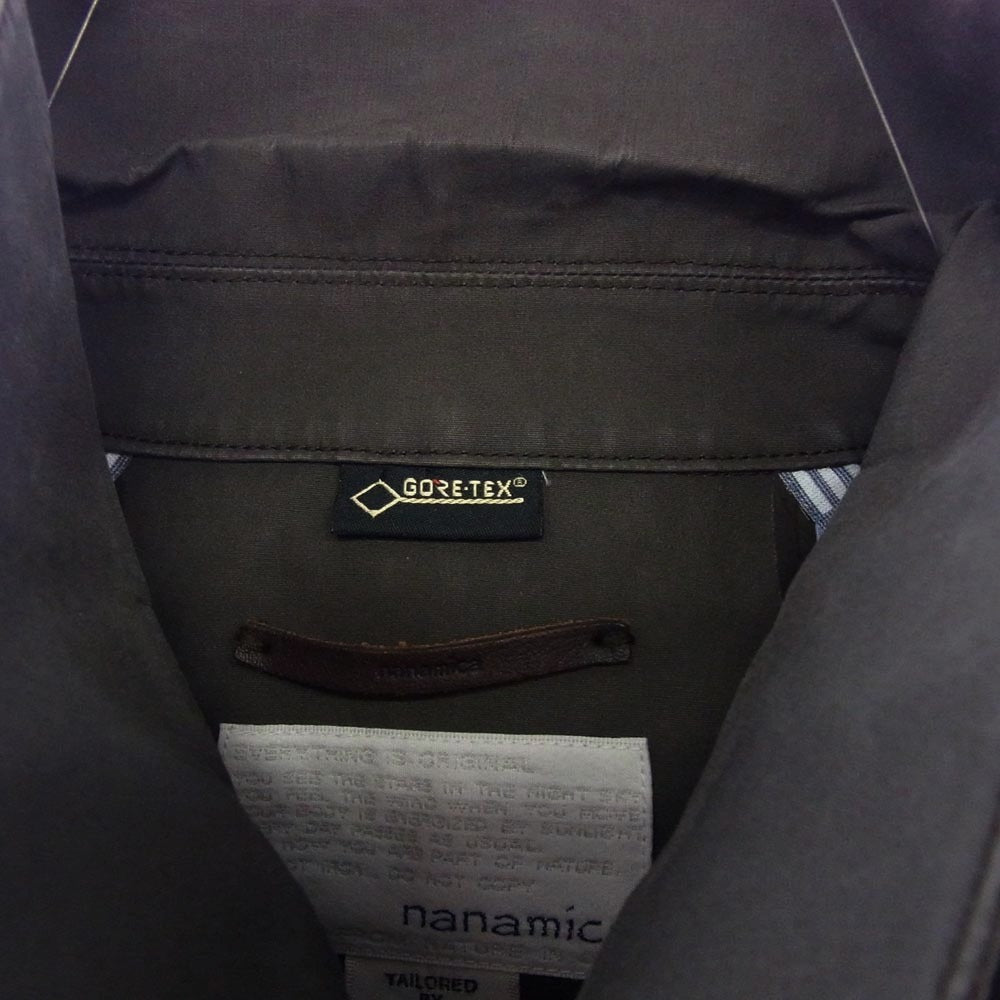nanamica ナナミカ SUBS703 比翼 ステンカラーコート グレー系 XS【中古】