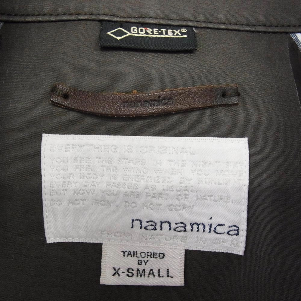 nanamica ナナミカ SUBS703 比翼 ステンカラーコート グレー系 XS【中古】