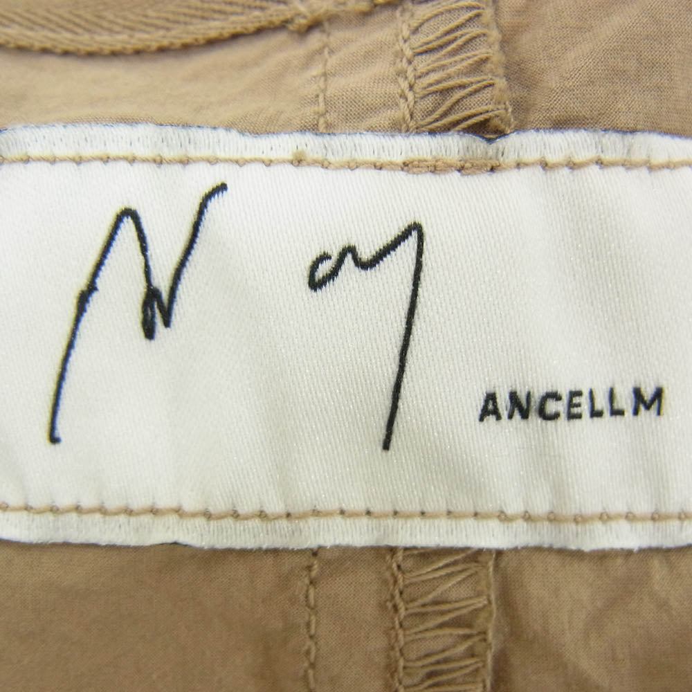 ANCELLM アンセルム ANC-SH20 DYED SKIPPER SS SHIRT BEIGE ガーメントダイ 製品加工 半袖 スキッパー プルオーバ― シャツ ベージュ系 1【中古】