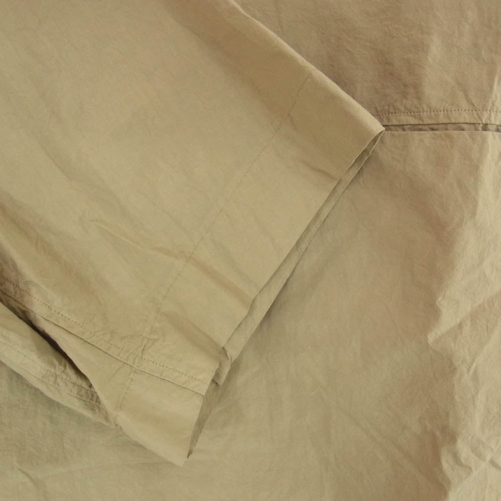 ANCELLM アンセルム ANC-SH20 DYED SKIPPER SS SHIRT BEIGE ガーメントダイ 製品加工 半袖 スキッパー プルオーバ― シャツ ベージュ系 1【中古】