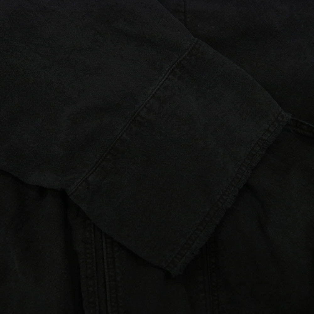 ANCELLM アンセルム ANC-SH29 SILK SUEDE COLLARLESS JACKET シルクスエード カラーレス ジャケット ブラック系 2【中古】