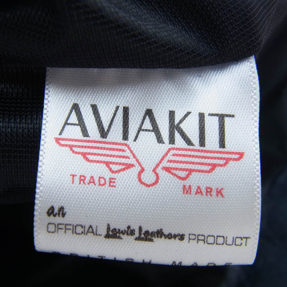 Lewis Leathers ルイスレザー × REAL McCOY'S リアルマッコイズ 441T CYCLONE サイクロン ディアスキン レザー ライダース ジャケット 青系 ハンガー付属 ブルー系 38【美品】【中古】