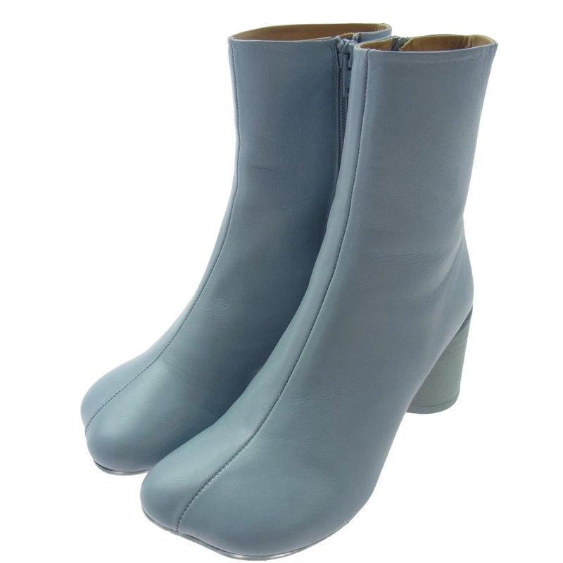 MAISON MARGIELA メゾンマルジェラ 23AW S59WU0235 MM6 エムエムシックス ANATOMIC アナトミック アンクルブーツ ライトブルー系 36【中古】