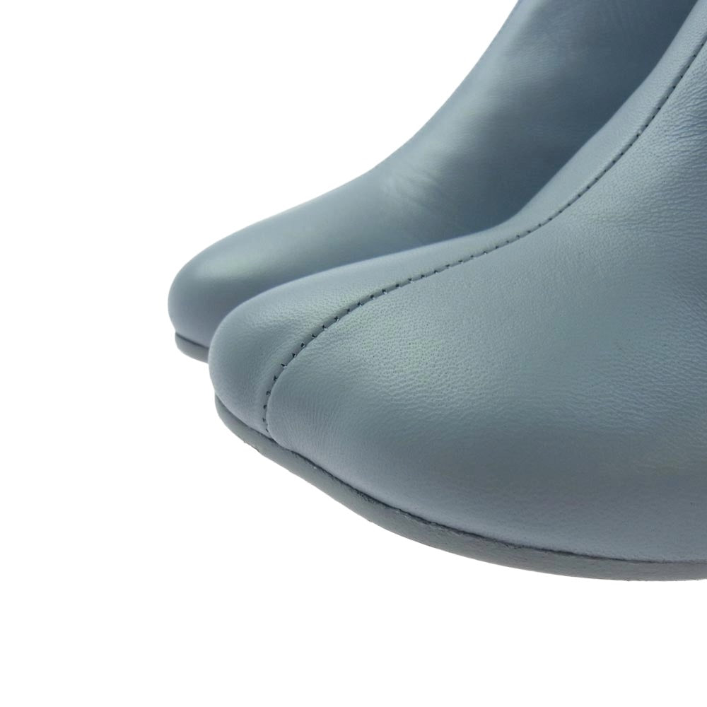 MAISON MARGIELA メゾンマルジェラ 23AW S59WU0235 MM6 エムエムシックス ANATOMIC アナトミック アンクルブーツ ライトブルー系 36【中古】