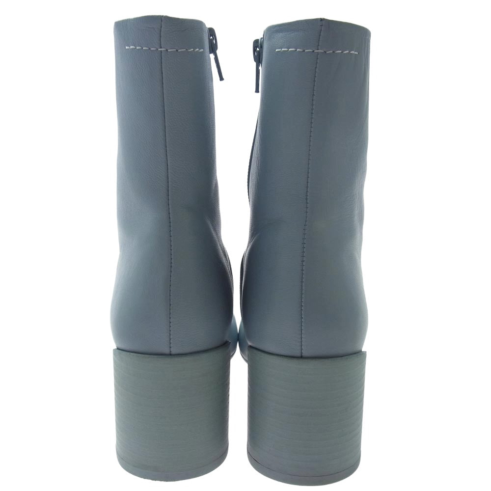 MAISON MARGIELA メゾンマルジェラ 23AW S59WU0235 MM6 エムエムシックス ANATOMIC アナトミック アンクルブーツ ライトブルー系 36【中古】