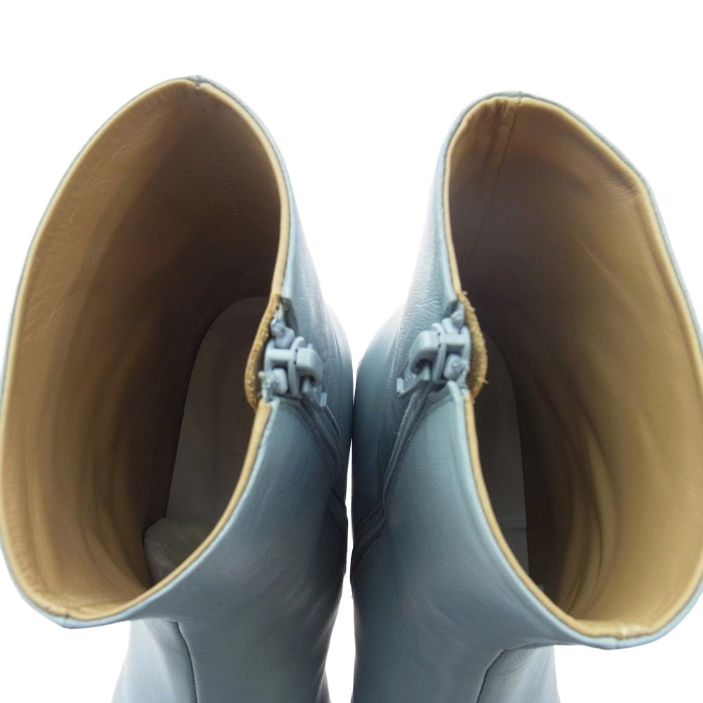 MAISON MARGIELA メゾンマルジェラ 23AW S59WU0235 MM6 エムエムシックス ANATOMIC アナトミック アンクルブーツ ライトブルー系 36【中古】