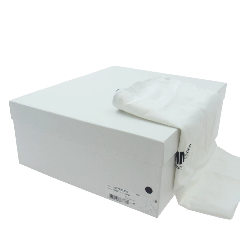 MAISON MARGIELA メゾンマルジェラ 23AW S59WU0235 MM6 エムエムシックス ANATOMIC アナトミック アンクルブーツ ライトブルー系 36【中古】